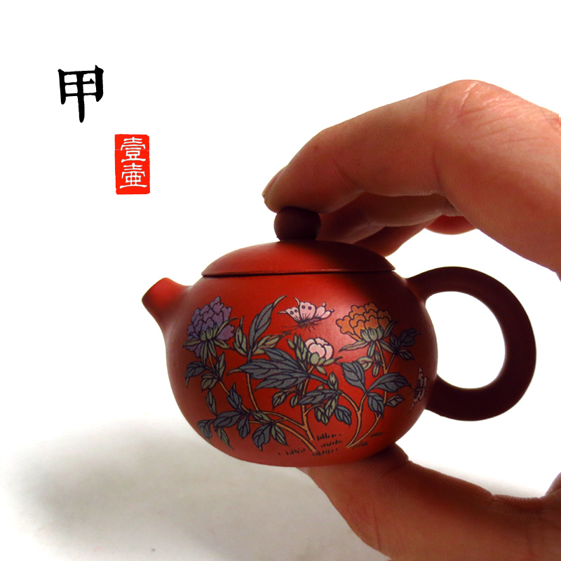 차 미니 50CC의 사이시 냄비 주전자 이싱있는 zisha 주전자 주홍 니 차 애완 동물 플레이 지에 handpainted 공예 꽃 좋은 품질 표시 냄비/Teapot mini 50cc xi shi pot yixing zisha teapot zhu ni tea p